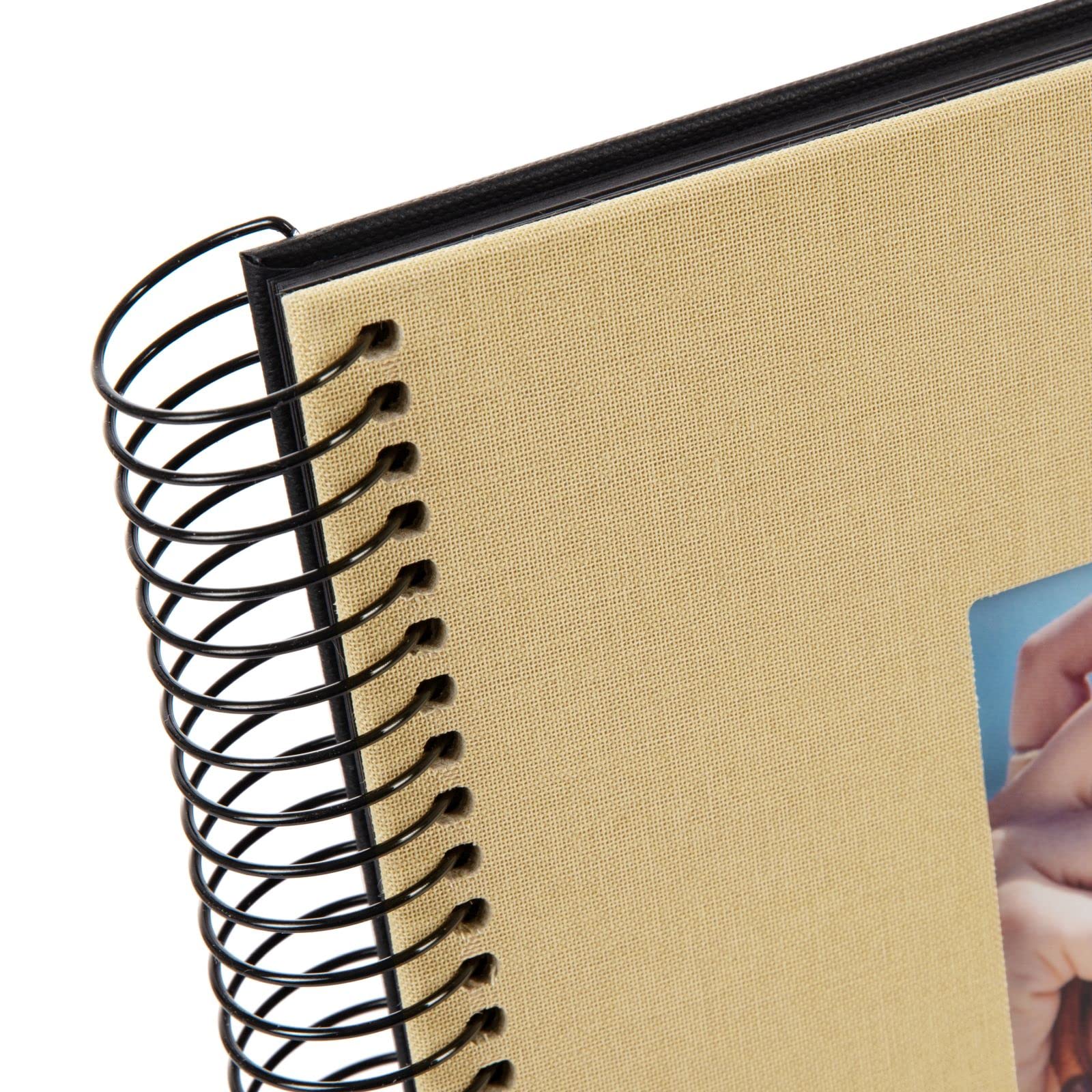 goldbuch Bella Vista 12 506 Spiral Album, Beige Photo Book, 20 x 20 x 2.7 cm, Photo Album 40 Black Pages - Image 4
