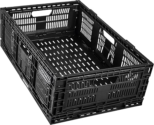 Miniatura 8 de JEZERO Caja de almacenamiento profesional apilable y plegable cestas de almacenamiento de utilidad de pared rallada para almacenamiento y