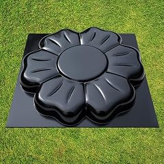 BETONEX Flower Paver Paving Precast Concrete Mold Plaster ABS 2mm Small - Garden DIY Stepping Stone Mold Cement - Decor DIY Concrete Molds Walkway - Pavement Casting Pathmaker Mold Concrete Reusable