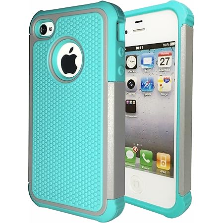 Para o iphone 4 4s,wefor híbrido de camada dupla, tampa protetora com  plástico duro e silicone macio para iphone 4s e iphone 4 comprar on-line |  Acessórios Do Telefone Móvel / Danceinnstudio.pt