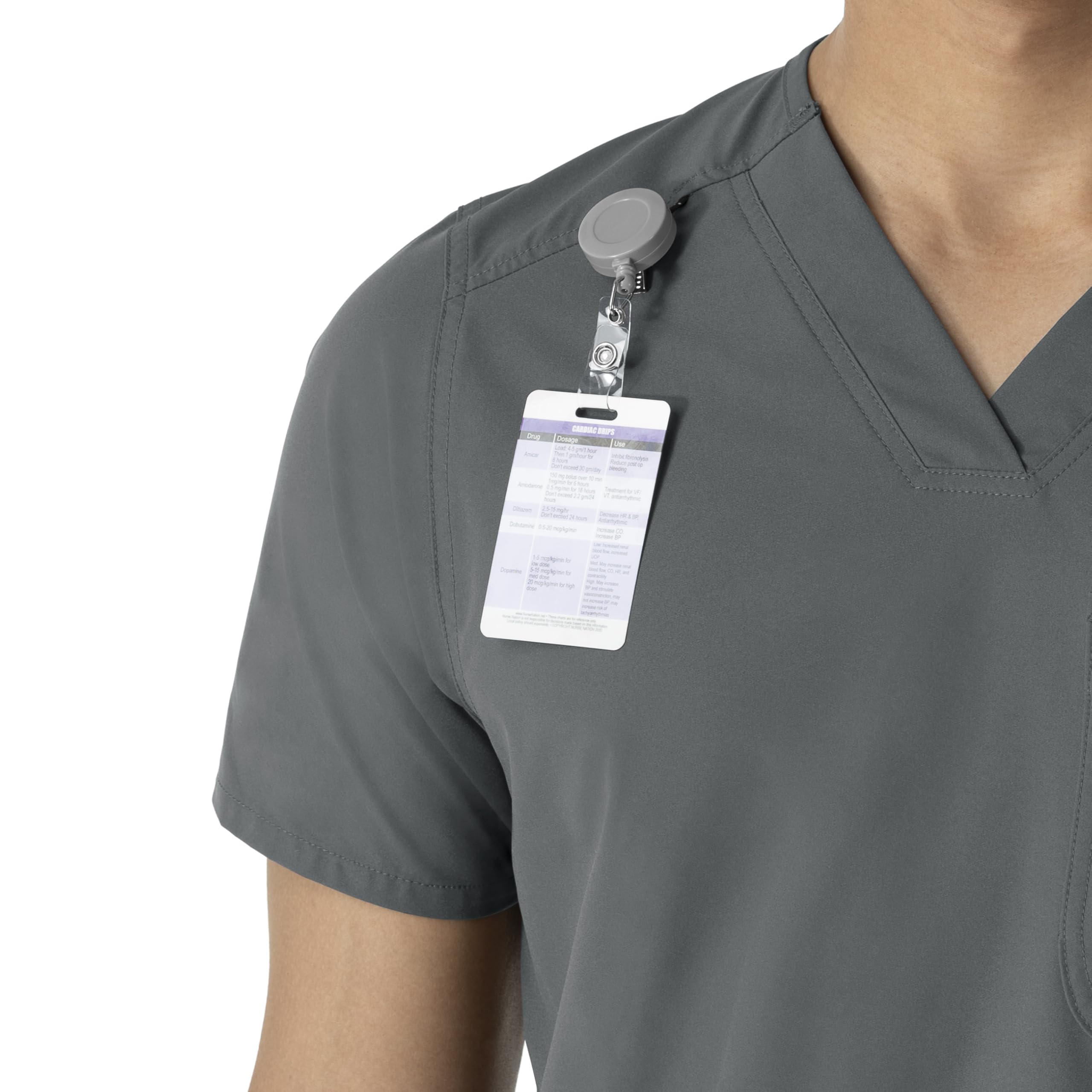 Carhartt Force - Camiseta con cuello de pico para hombre, Peltre, X-Large