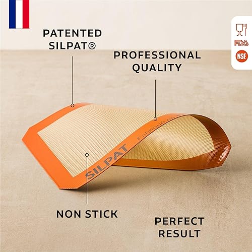 Miniatura 10 de Silpat Alfombrilla de silicona antiadherente de alta calidad, 34 hoja, color crema