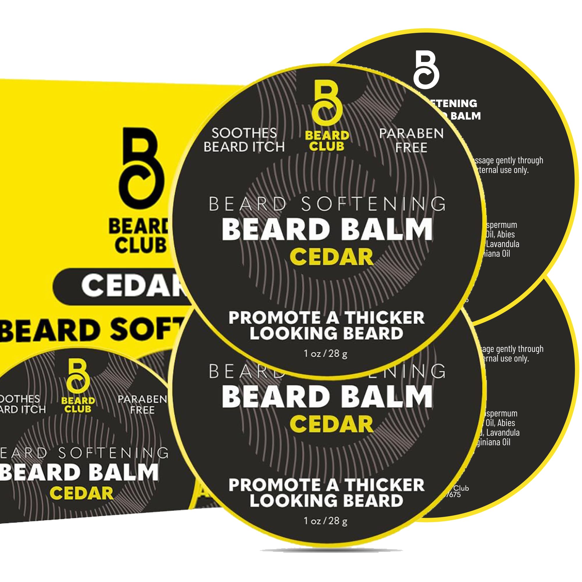 Cedar Beard Butter - Men's Styling Balm, Softener, Moisturizer, and Leave-In Conditioner - Beard Wax - 2oz