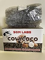 SGM LABS 5 LBS Cow Coco Mushroom Substrate - Sterilized CVG Mix with Manure for High-Yield Fruiting
