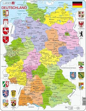 Larsen Puzzles Germany Political Puzzle 70 Pieces