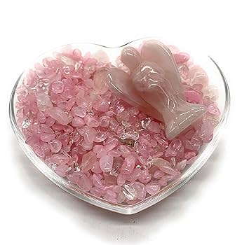 【エシカル　クリスタル天然石】調和セット　オプティカルカルサイト　ローズクォーツ Amazon.co.jp: 紫水晶 天然石 クリスタル 天然水晶 置物 天然石