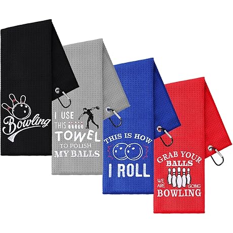 4 Pcs Bowling Towels: The Essential Accessory for Bowling Enthusiasts