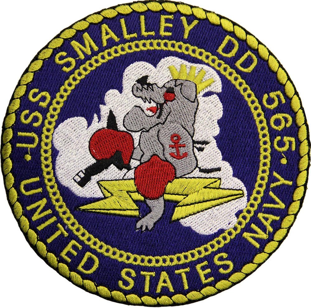 USS Smalley DD-565 Ship Patch Full Color