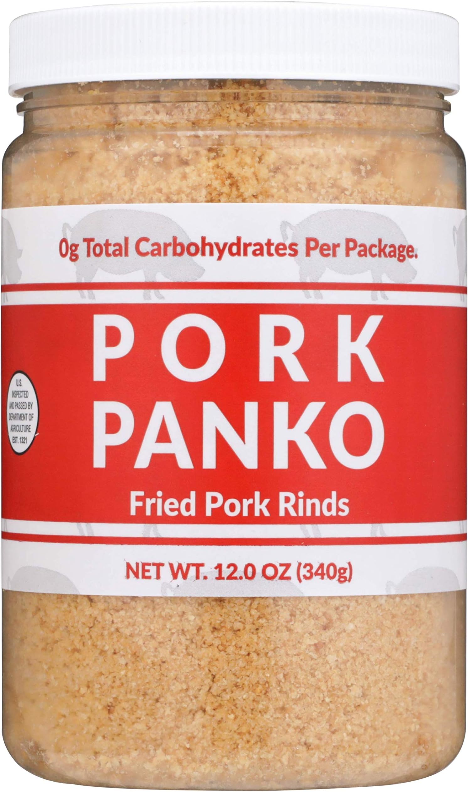 Pork Panko 0 Carb Pork Rind Bread Crumbs Keto and Paleo Friendly, Naturally