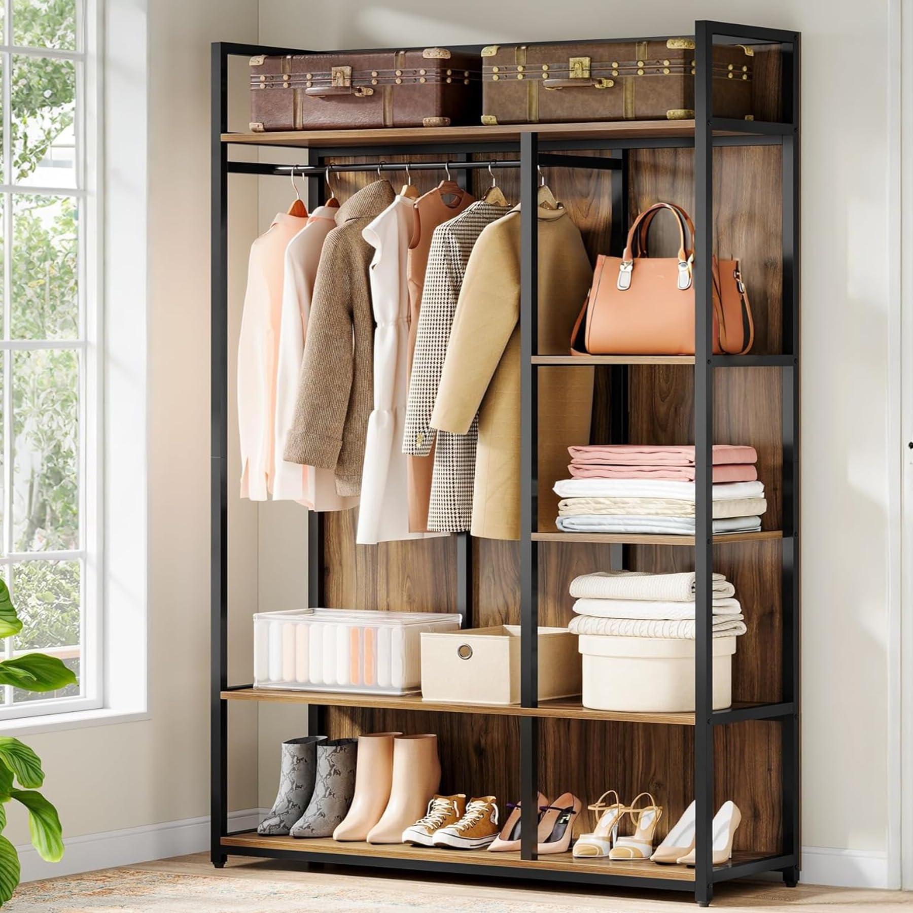 Amazon.com: Tribesigns Freestanding Clothes Rack, 78.7