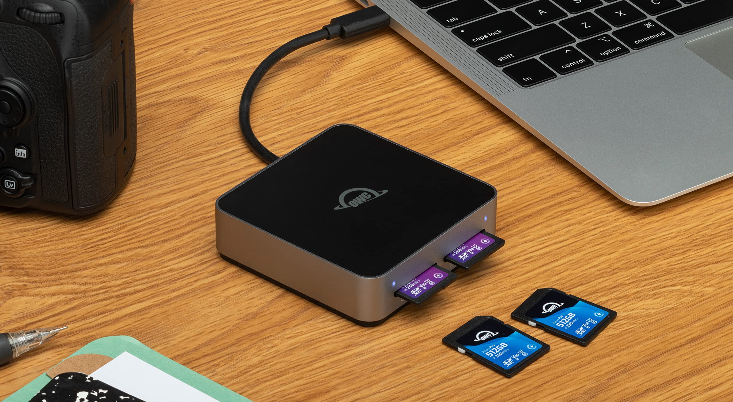 Dual Slot UHS-II SD & UHS-I MicroSD USB-C Memory Card Reader - View #10