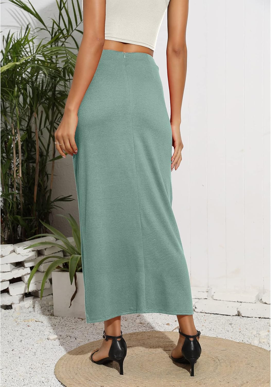 TASAMO Womens Draped Maxi Skirt Retro Full Length Skirt for Women Dressy Casual 5 81SPrHJid5L. AC SL1500