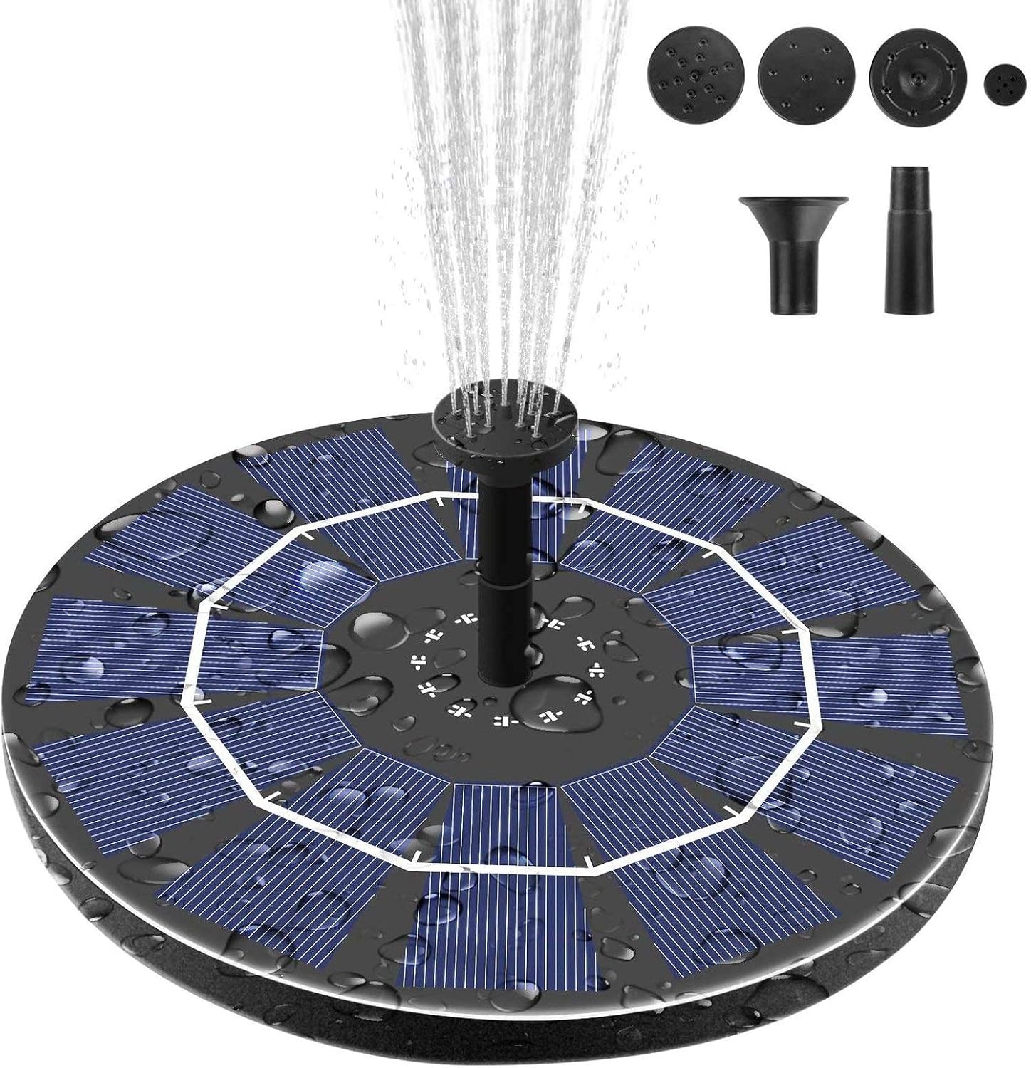 Vogeltränke Solar Springbrunnen 2,5 W Garten Solar Springbrunnen Pumpe
