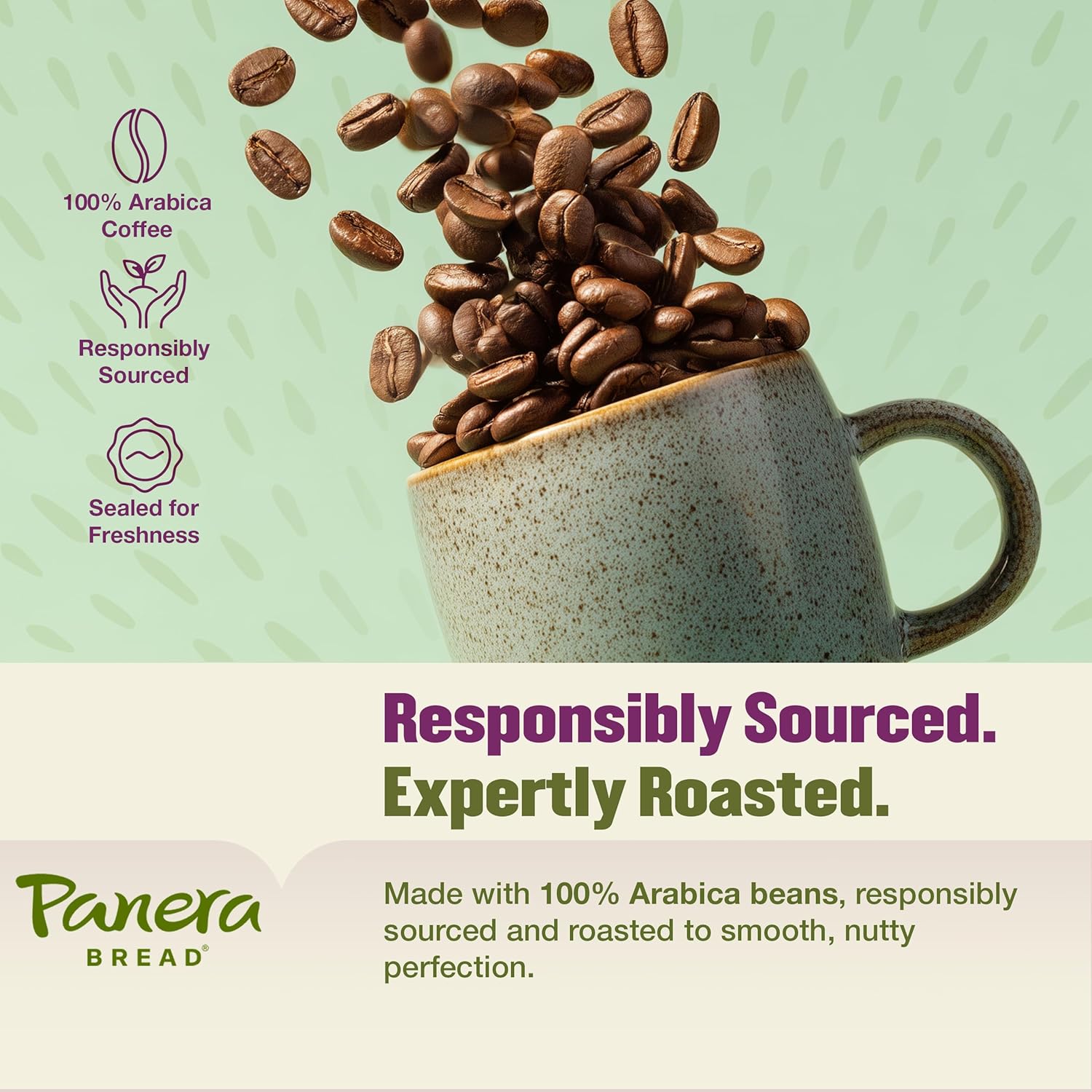 Panera Hazelnut Crème Ground Coffee - Light Roast 100% Arabica for Smooth Morning Brewing - Restaurant-Quality Flavored Coffee, Kosher Certified, 12oz Bag Pack of 6 (72 oz Total)