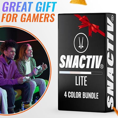 Miniatura 8 de SNACTIV LITE - Palillos de dedo para jugadores, paquete de 4 piezas, como se ve en Shark Tank! La herramienta oficial de aperitivos del futuro,