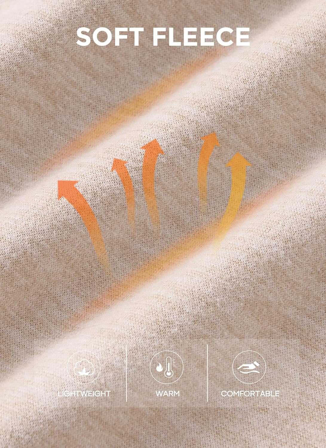 Men's Thermal Long Johns Extra Knee Layer Fleece Leggings Underwear Pant for Cold Weather (S-XXL) - Image 5