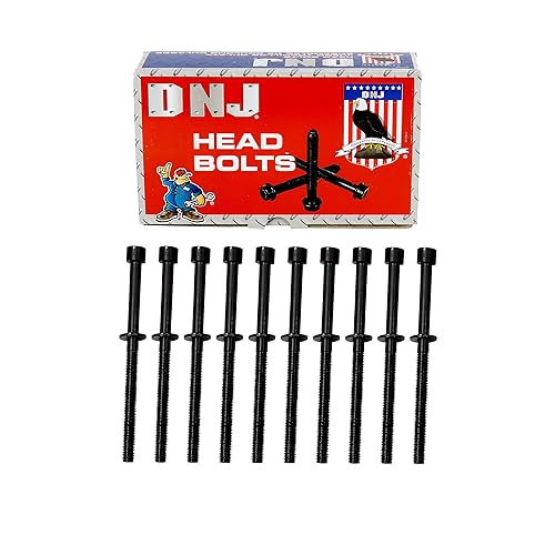 DNJ HBK1170 Kit de pernos de cabeza para Chrysler, Dodge, Fiat, Jeep 200, Dart, 500X, Cherokee 2.0L-2.4L L4 DOHC, SOHC ED6