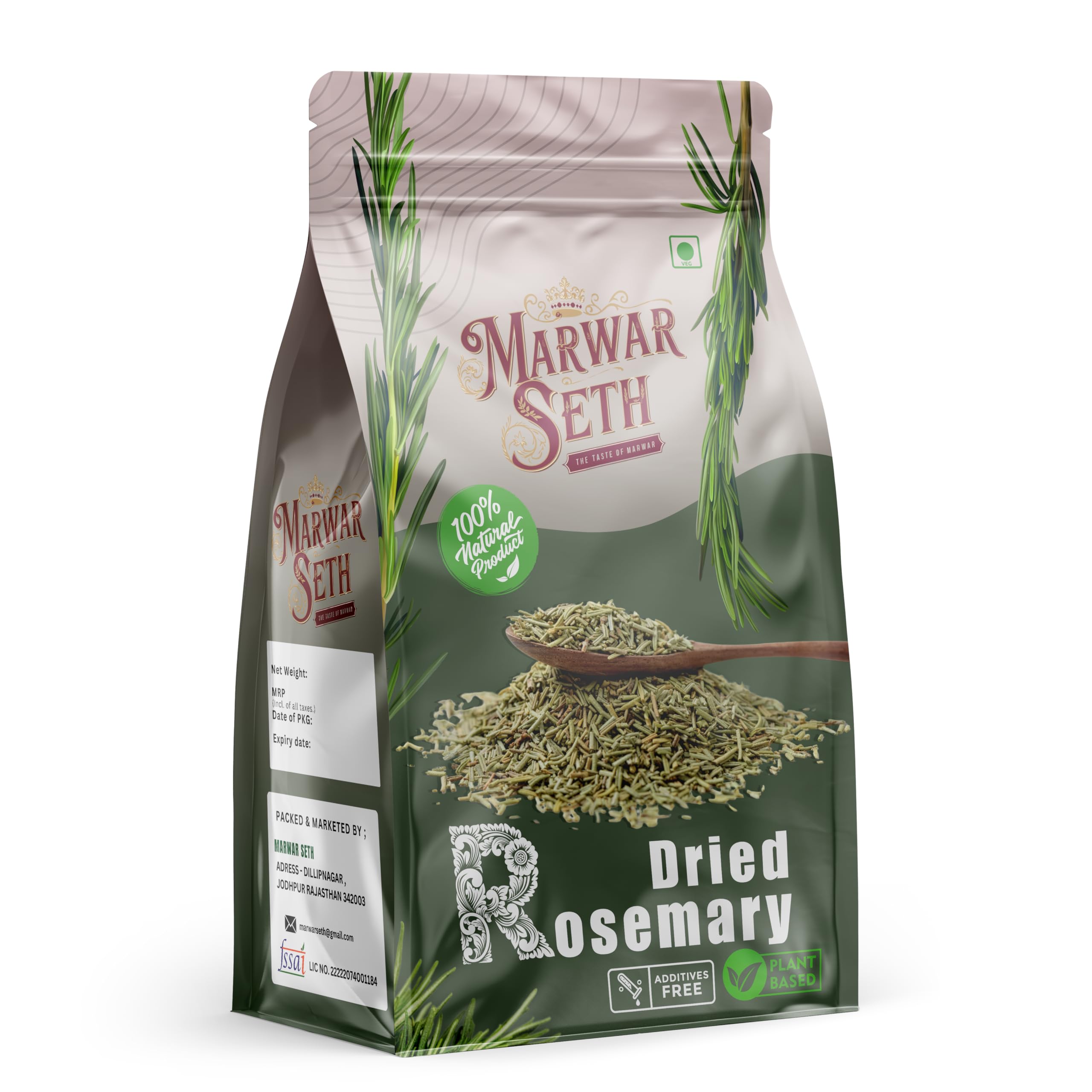 Marwar Seth Dried Rosemary Leaves - Rosemary Leaves For Hair Growth & Food (500 Grams) (B0D83H31DQ) Amazon Price History, Amazon Price Tracker