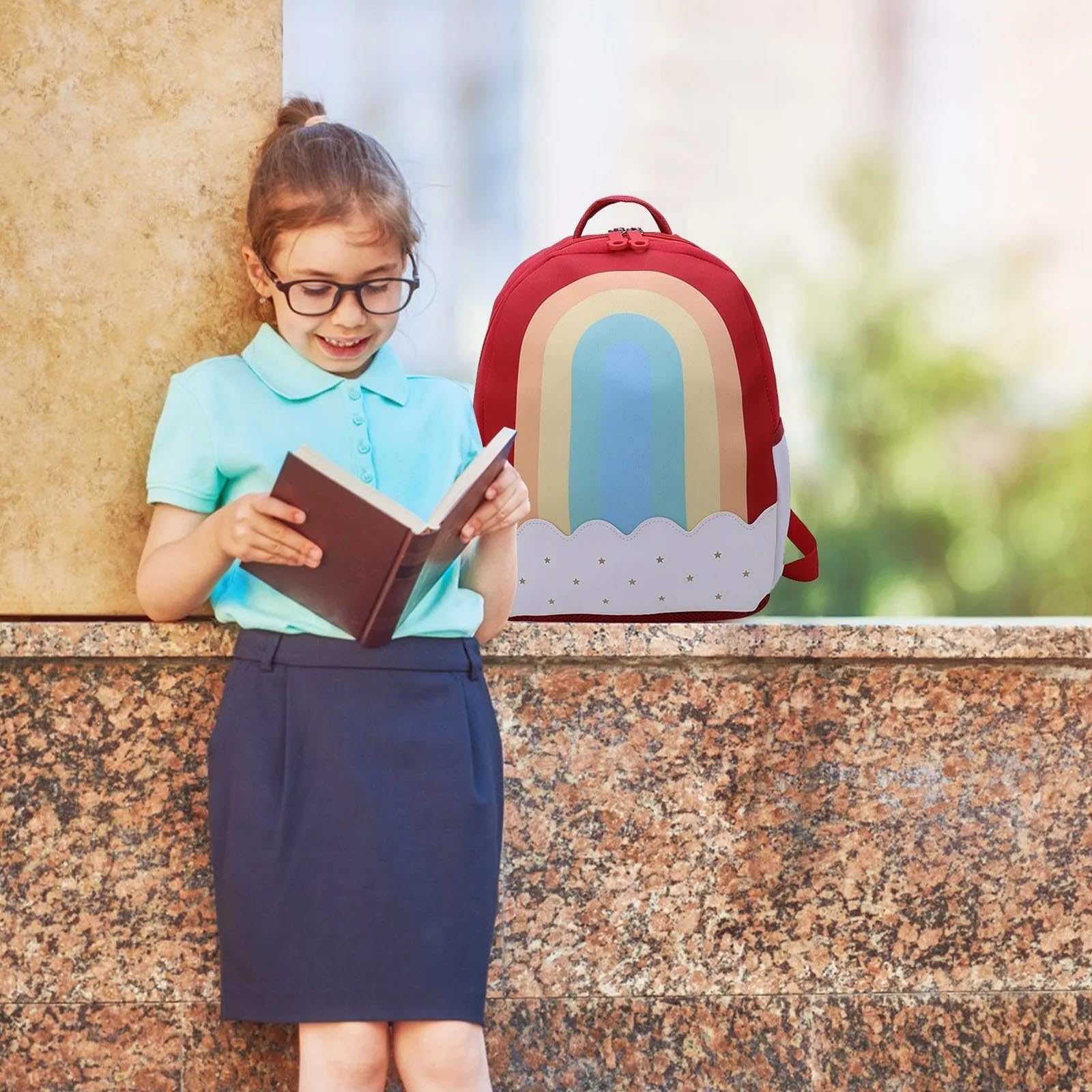 Genérico Mochila Niña Mochila Escolar 6 Años Niña 5 Años 5 Para Motxilla 3 Instituto Maleta Mochilas Escolares Primaria Rosa De Blanco Grande Pequeña Escuela Infantil Bebe Guarderia Personalizada 9