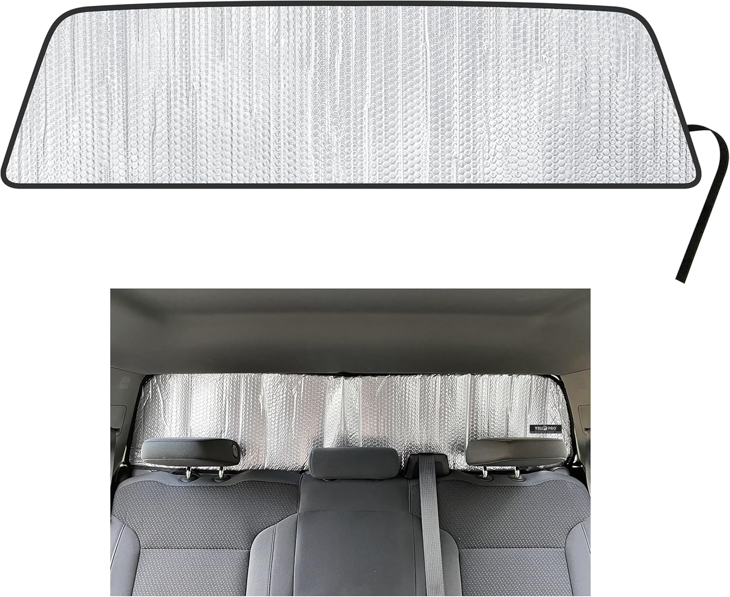 YelloPro Auto Rear Tailgate Window Sunshade Custom Fit for 2019 2020 2021 2022 2023 2024 2025 2026 GMC Sierra 1500 2500HD 3500HD, UV Reflector Sun Protection Accessories (NOT for Sliding Window)