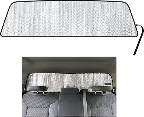 YelloPro Auto Parasol para ventana trasera para puerta trasera para GMC Sierra 1500 2500HD 3500HD, reflector UV y accesorios de protección solar (no