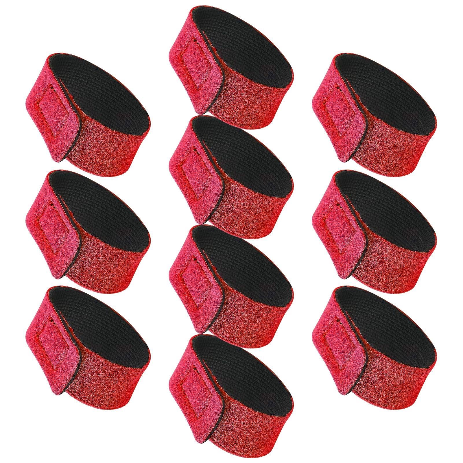 Fishing Pole Ties - 10X Fishing Pole Belt,Fishing Rod Holder Strap, Cable Holders, Stretchy Rod Holder for Casting Rods and Fly Rods