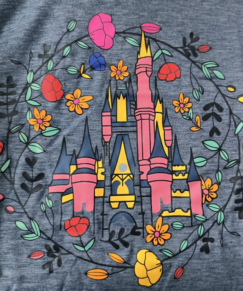 Magic Castle Shirt for Women Cute Kingdom Graphic Tshirt Casual Holiday Vacation Short Sleeve Tee Tops - Image 4