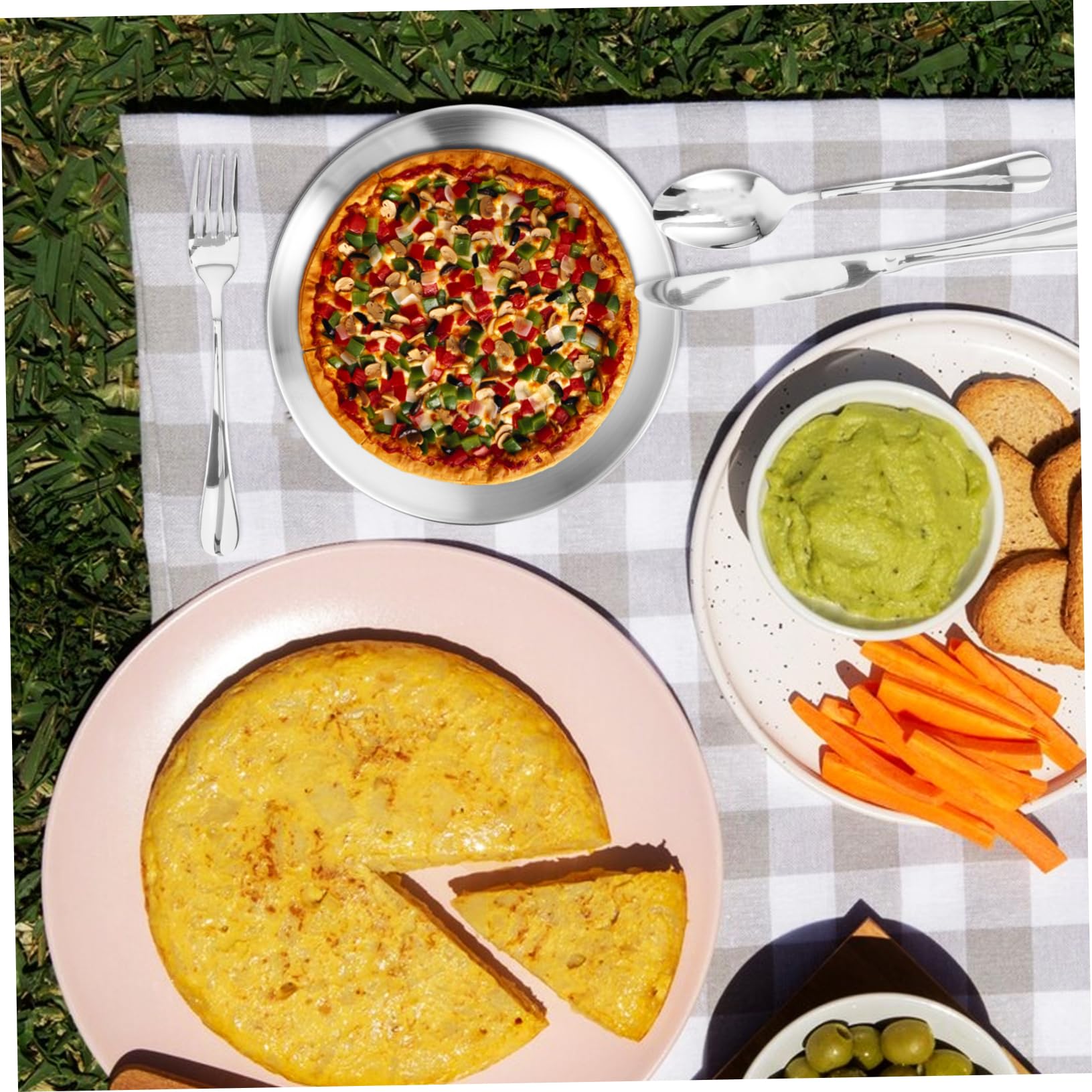 ifundom Kit Posate in Set Utensili Riutilizzabili Custodia Accessori Per Picnic All e Viaggi