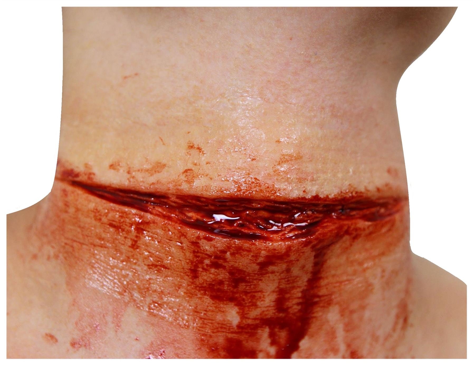 The Dragons DenSlashed Throat Liquid Latex Set Hollywood Special Effects Halloween Make Up