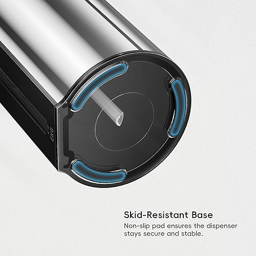 Miniatura 8 de EKO Aroma - Dispensador automático de jabón líquido de 9 onzas líquidas, recargable y resistente al agua para cocina y baño, con control de volumen