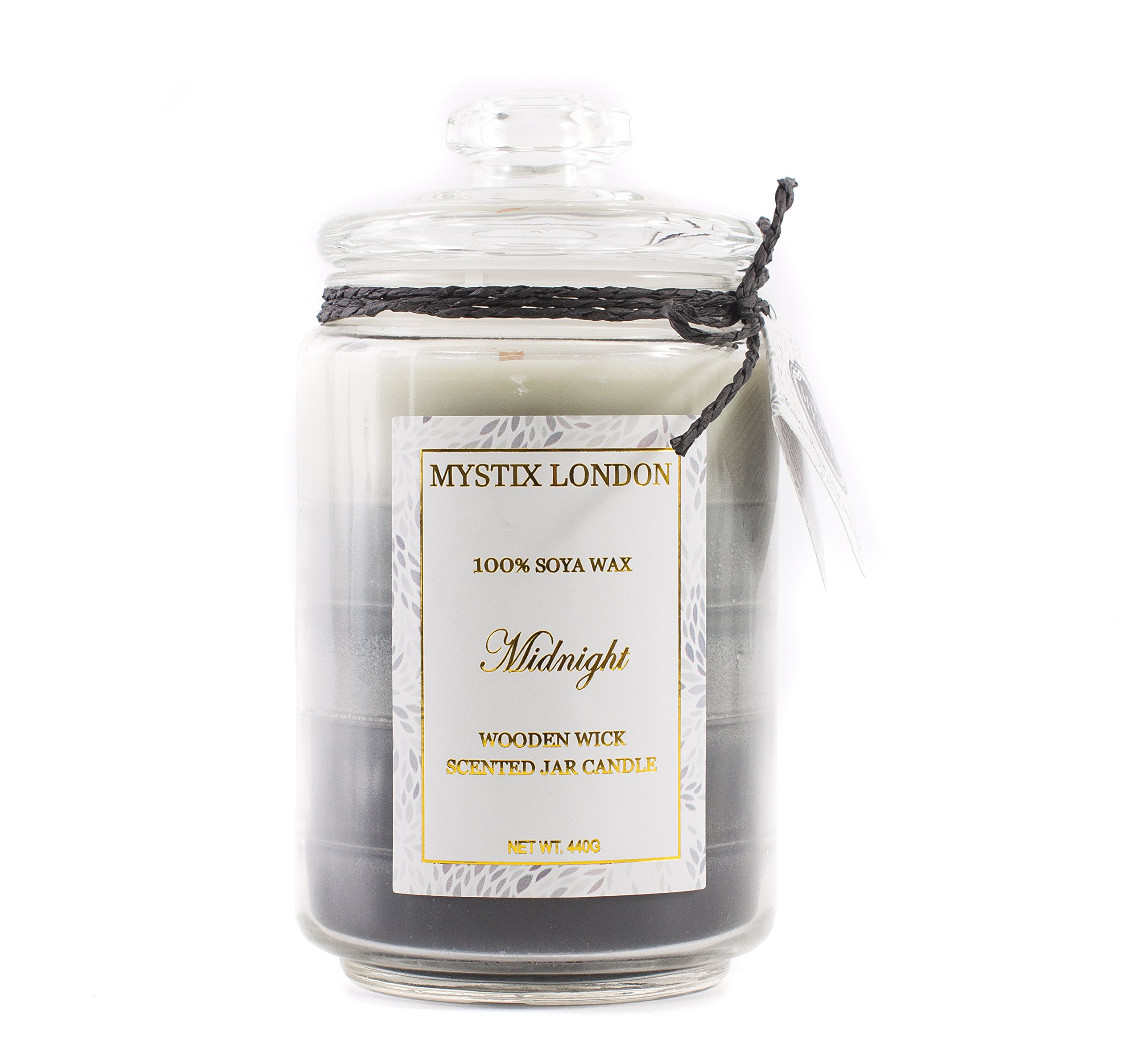Bougie parfumée en bois Mystix London Minuit pour une douce nostalgie