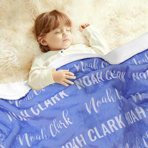 Miniatura 2 de Se envía al día siguiente manta de bebé personalizada para niños y niñas, manta de franela, mantas para recién nacidos, regalos personalizados para