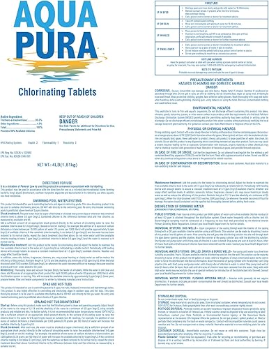 Miniatura 8 de Tabletas de cloro para piscina, suministros de piscina de 3 pulgadas, tabletas de cloro estabilizadas envueltas individualmente, de larga duración,