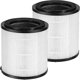 KJ150F-C02 True HEPA Replacement Filter for SilverOnyx 5-Speed Air Purifier (Large Room500 sq ft) for Pets, Smoke and Dust