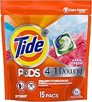 Vista 12 de Tide PODS con Downy, cápsulas de detergente líquido para ropa, frescura de abril, 85