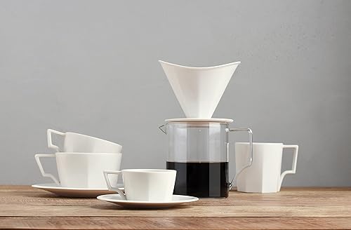 Miniatura 2 de KINTO 28886 OCT - Taza, 10.1 fl oz (10.1 fl oz), color blanco, apto para microondas y lavavajillas