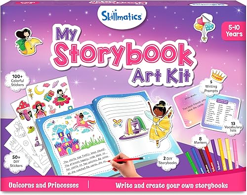 Miniatura 10 de Skillmatics Kit de arte de cuentos  Kit de arte All My Adventures para niños, escribe y crea libros de cuentos, actividad creativa para niños y