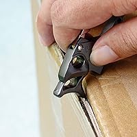 Vista 4 de Hephis Llavero resistente con forma de calavera, herramienta de escape de emergencia para automóvil, cortador de cinturón de seguridad