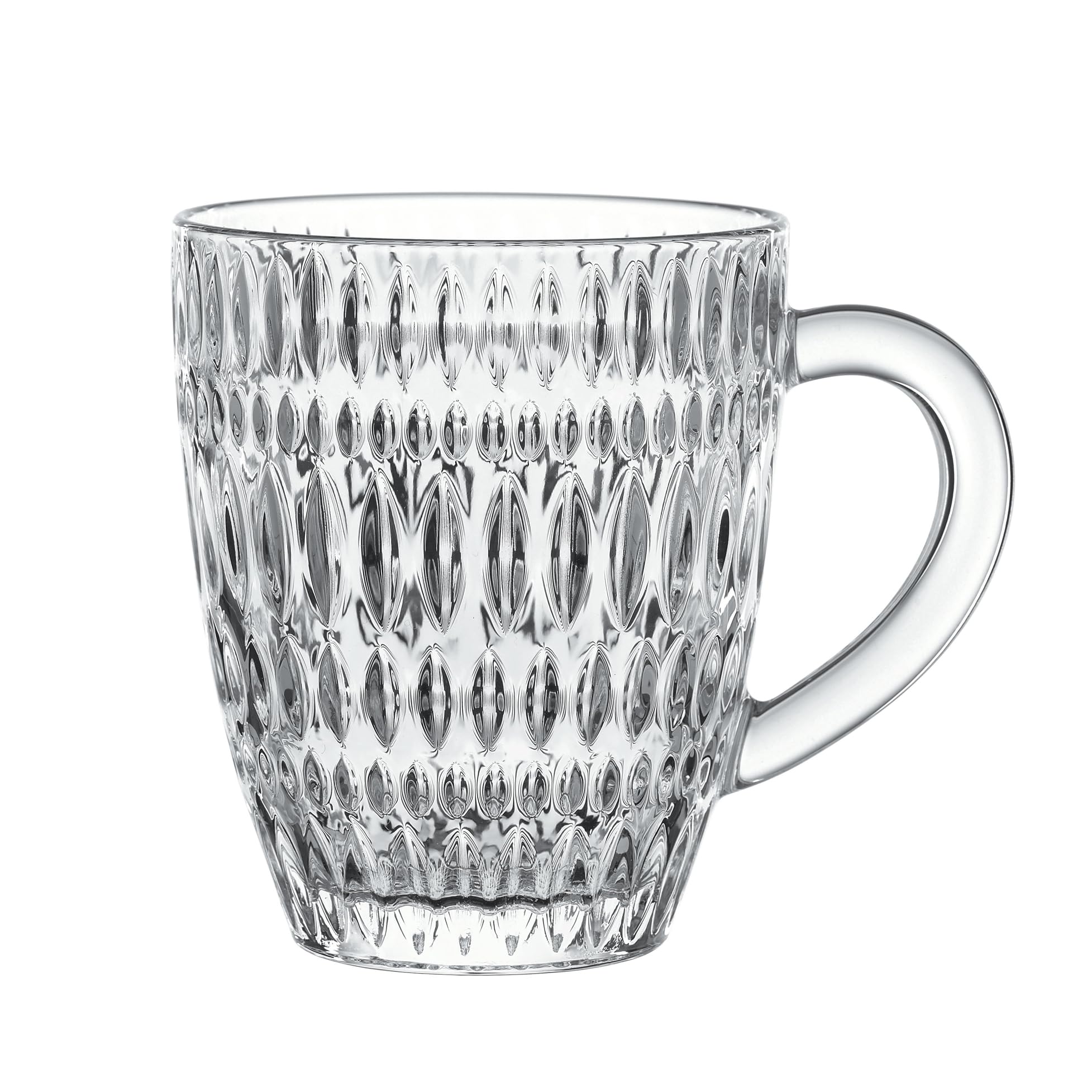 Spiegelau & Nachtmann, Ethnic Barista 104908 Set of 2 Crystal Glass Coffee Mugs 14oz