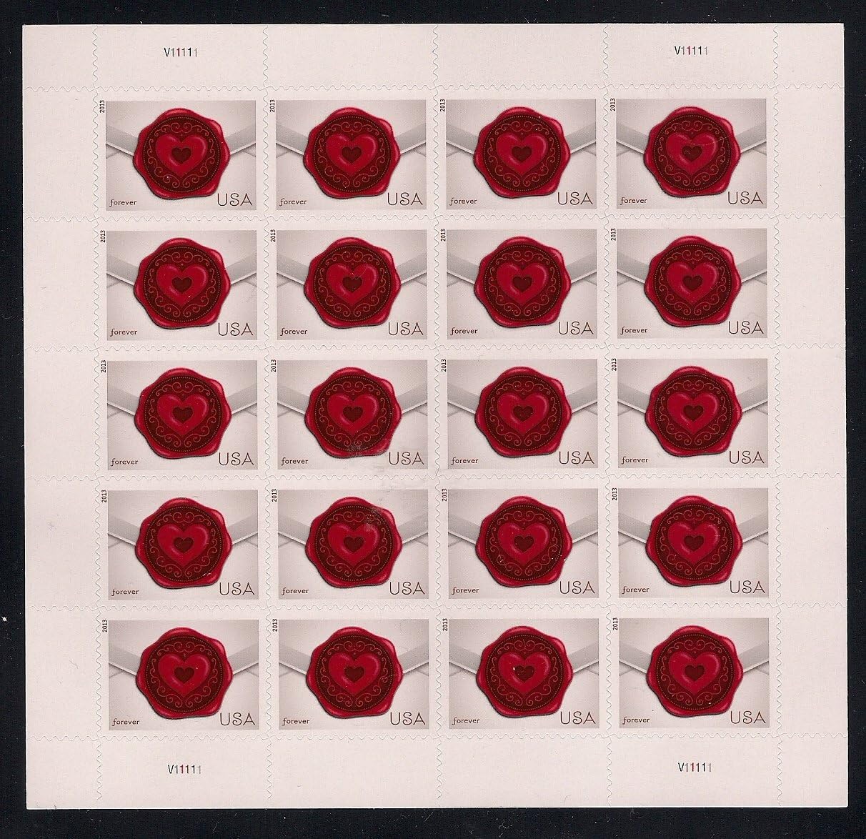 Sealed with Love USPS Forever Stamps Sheet of 20