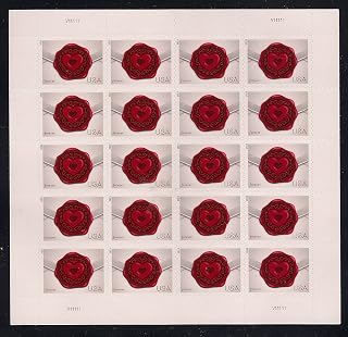 Sealed with Love USPS Forever Stamps Sheet of 20