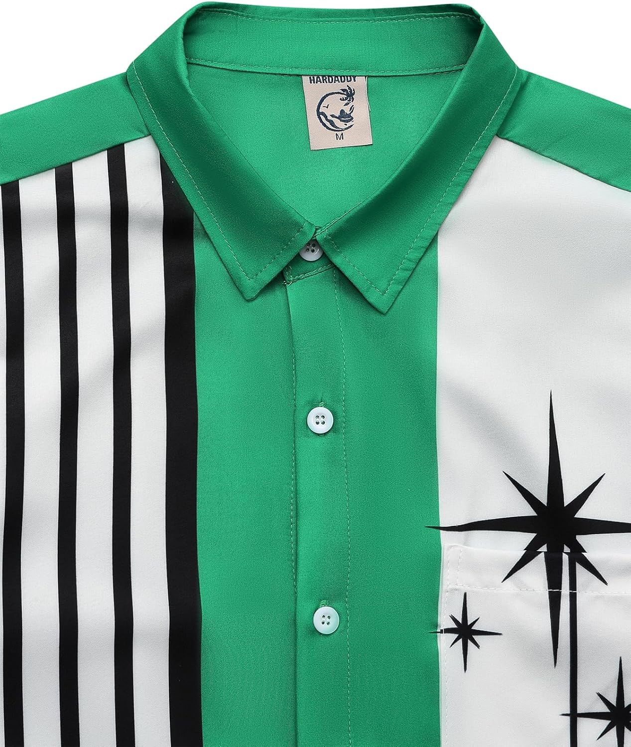 Hardaddy Men's Vintage Bowling Shirt Short Sleeve Button Down Hawaiian Summer Beach Printed Casual Shirts - Image 4