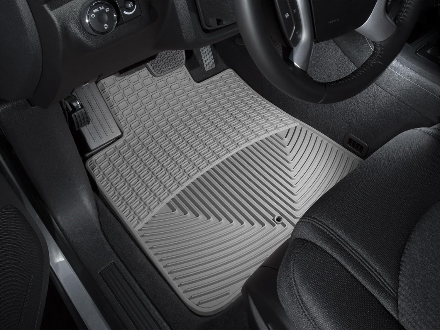 WeatherTech All-Weather Floor Mats for Chevrolet Traverse, Outlook, Acadia Limited - 1st Row (W68GR), Grey