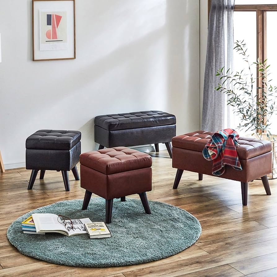 にもおすす 収納スツール 幅66cm スツール 収納 レザー調 椅子 腰掛 ( 2人掛け イス いす チェア ボックススツール 収納ボックス  ベンチスツール ソファベンチ ) リビングート PayPayモール店 - 通販 - PayPa オシャレ