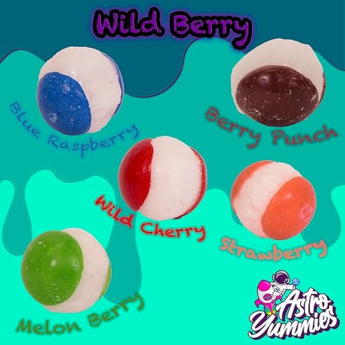 Miniatura 2 de Astro Yummies Caramelo de arcoíris Skittles de bayas silvestres liofilizadas (media libra8 onzas), sabor afrutado extremo, golosinas crujientes,