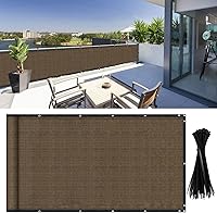 Vista 9 de DearHouse - Protector de pantalla para balcón, protección contra el sol para porche, para exteriores, patio, balcón para protegerse del sol