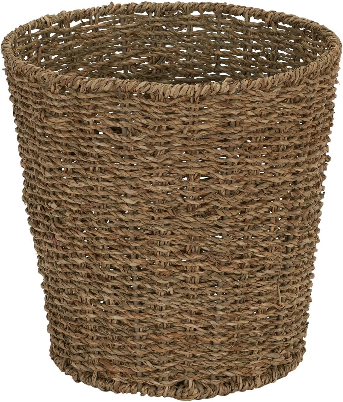 Seagrass Waste Bin, Brown