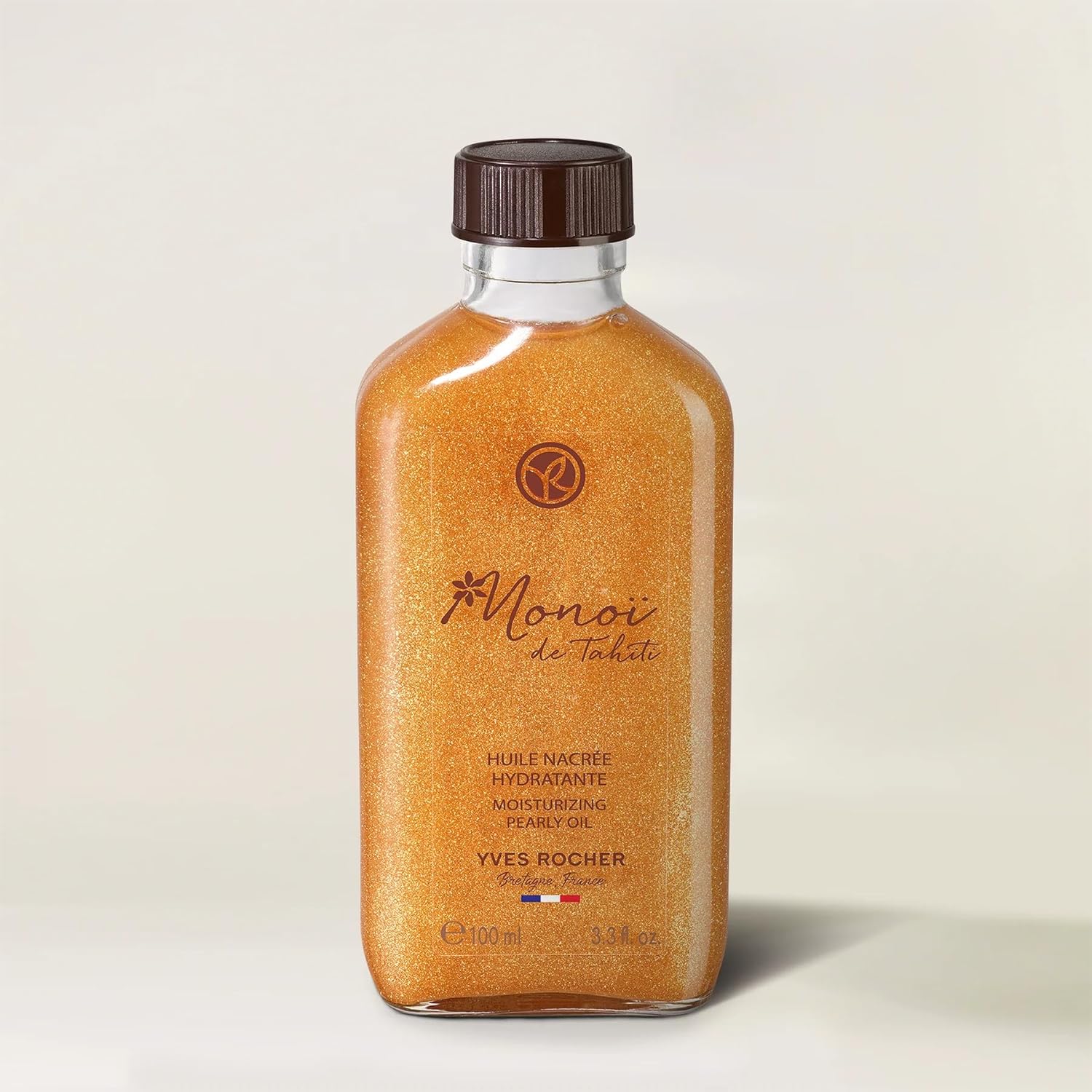 Yves Rocher Monoï de Tahiti Monoi Moisturizing Pearly Body Shimmering Oil Summer Collection 100 ml./3.3 fl.oz. Yves Rocher Monoï de Tahiti Monoi Moisturizing Pearly Body Shimmering Oil Summer Collection 100 ml./3.3 fl.oz.