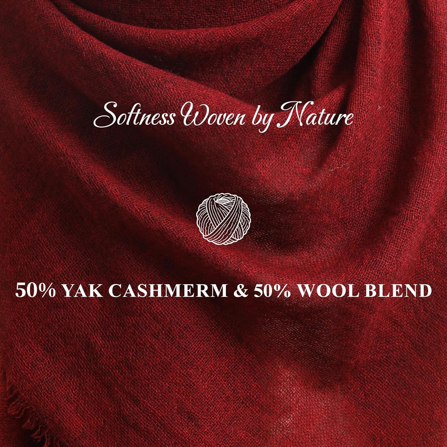 Cashmere Shawl Wraps for Women, Pashmina for Women Travel Wrap Cashmere Scarf for All-Season, Merino Wool Blanket - Image 6