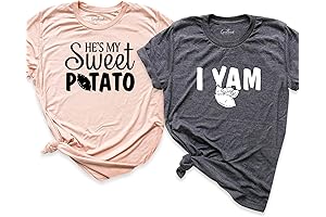 She's My Sweet Potato I Yam Shirts, Couples Thanksgiving Shirts, Funny Thanksgiving...